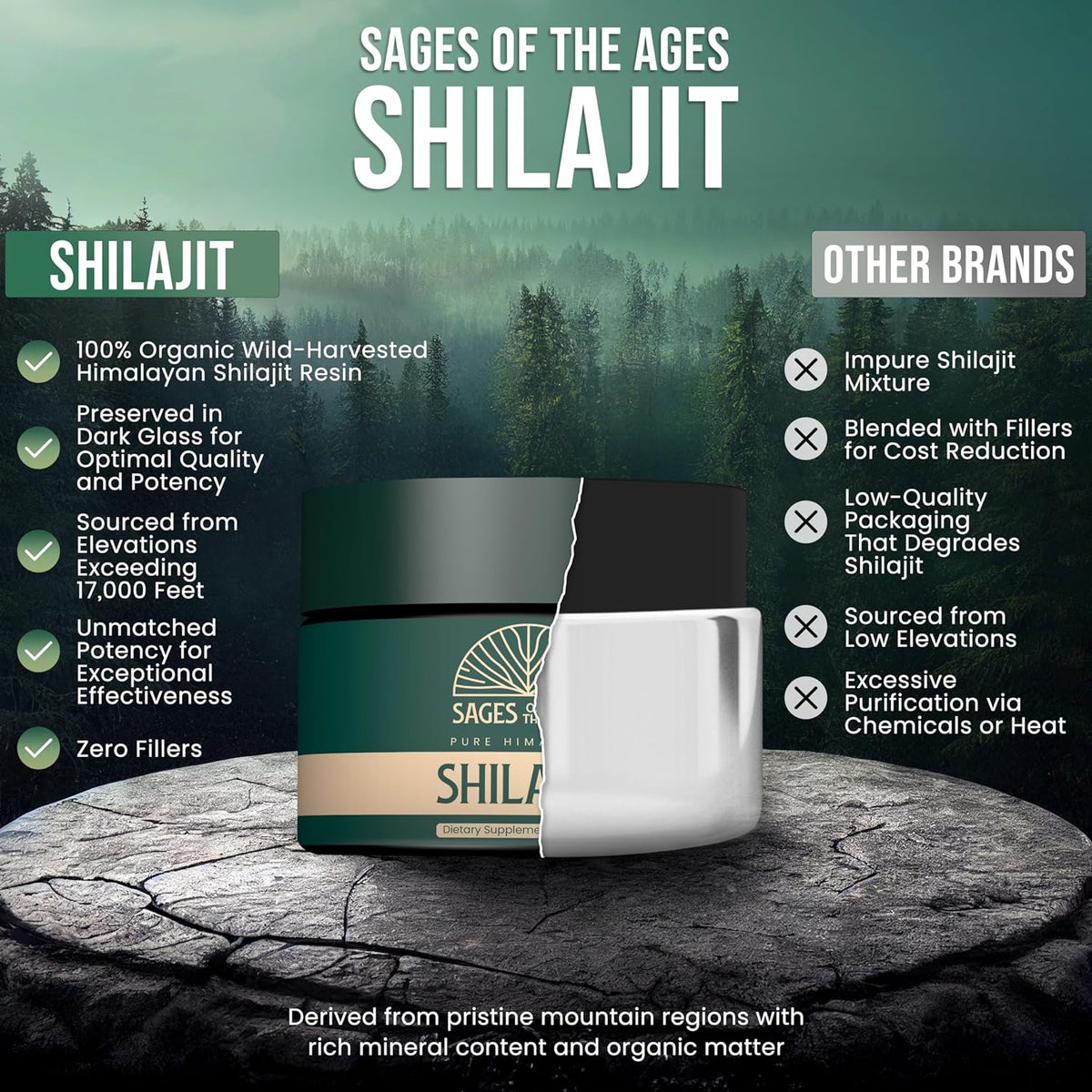 Premium Himalayan shilajit resin - Sages of the Ages