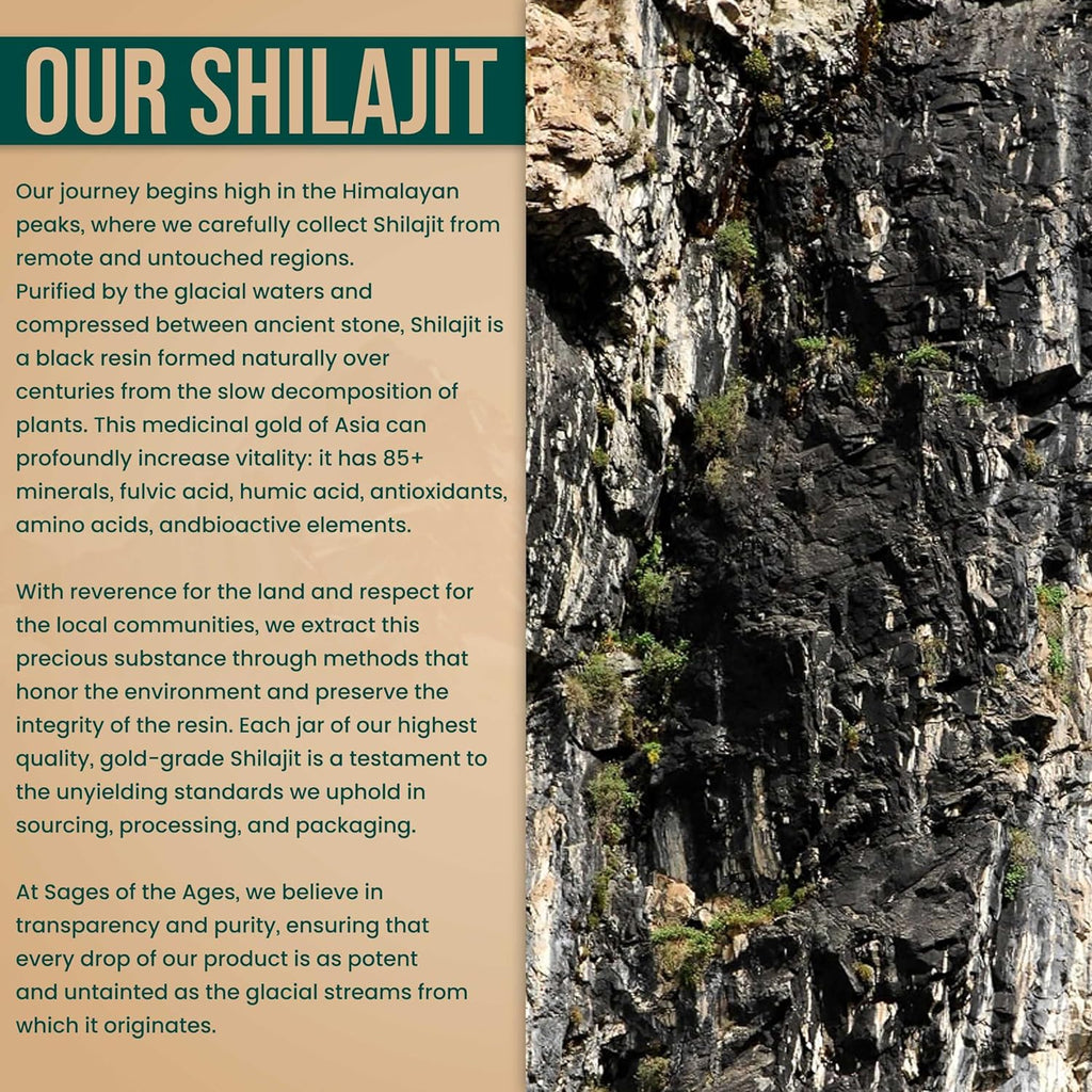 Premium Himalayan shilajit resin - Sages of the Ages