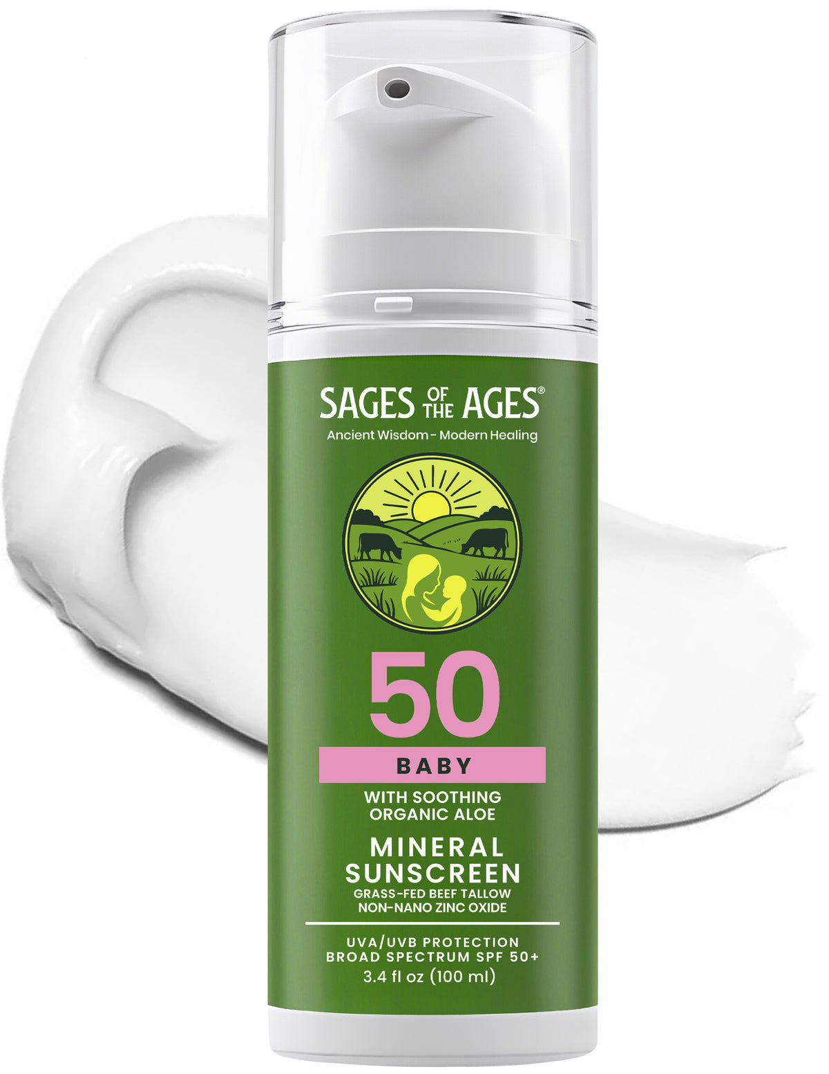 Mineral Baby Sunscreen SPF 50 – Sages of the Ages