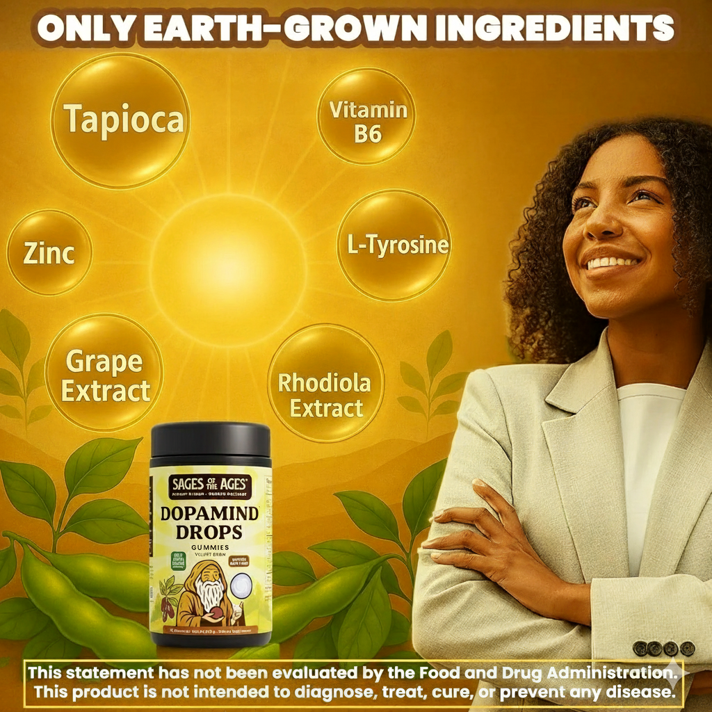 DopaMind L-Tyrosine Focus & Mood Gummies – Sages of the Ages, image 2