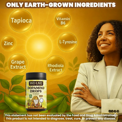 DopaMind L-Tyrosine Focus & Mood Gummies – Sages of the Ages, image 2
