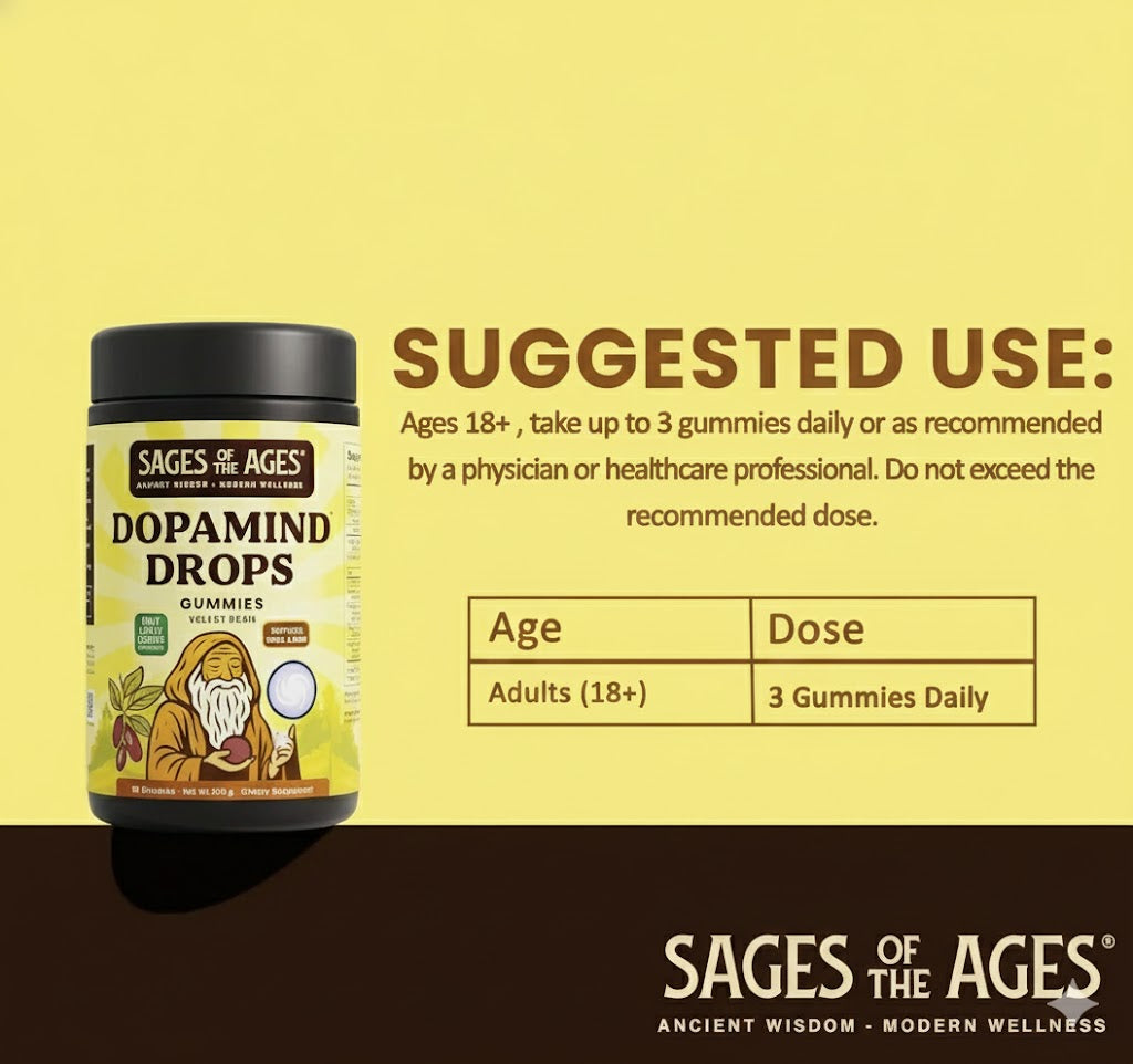DopaMind L-Tyrosine Focus & Mood Gummies – Sages of the Ages, image 3