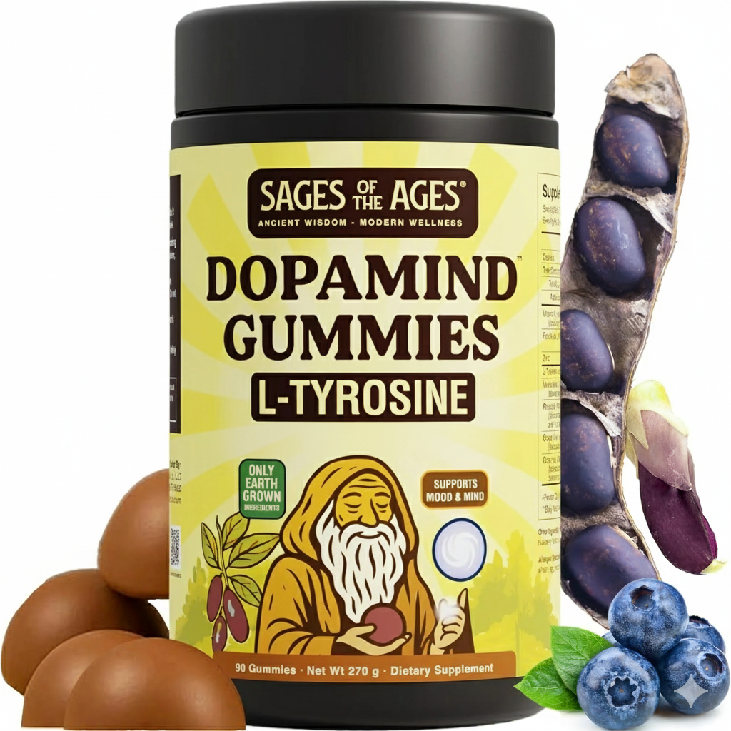 DopaMind L-Tyrosine Focus & Mood Gummies – Sages of the Ages