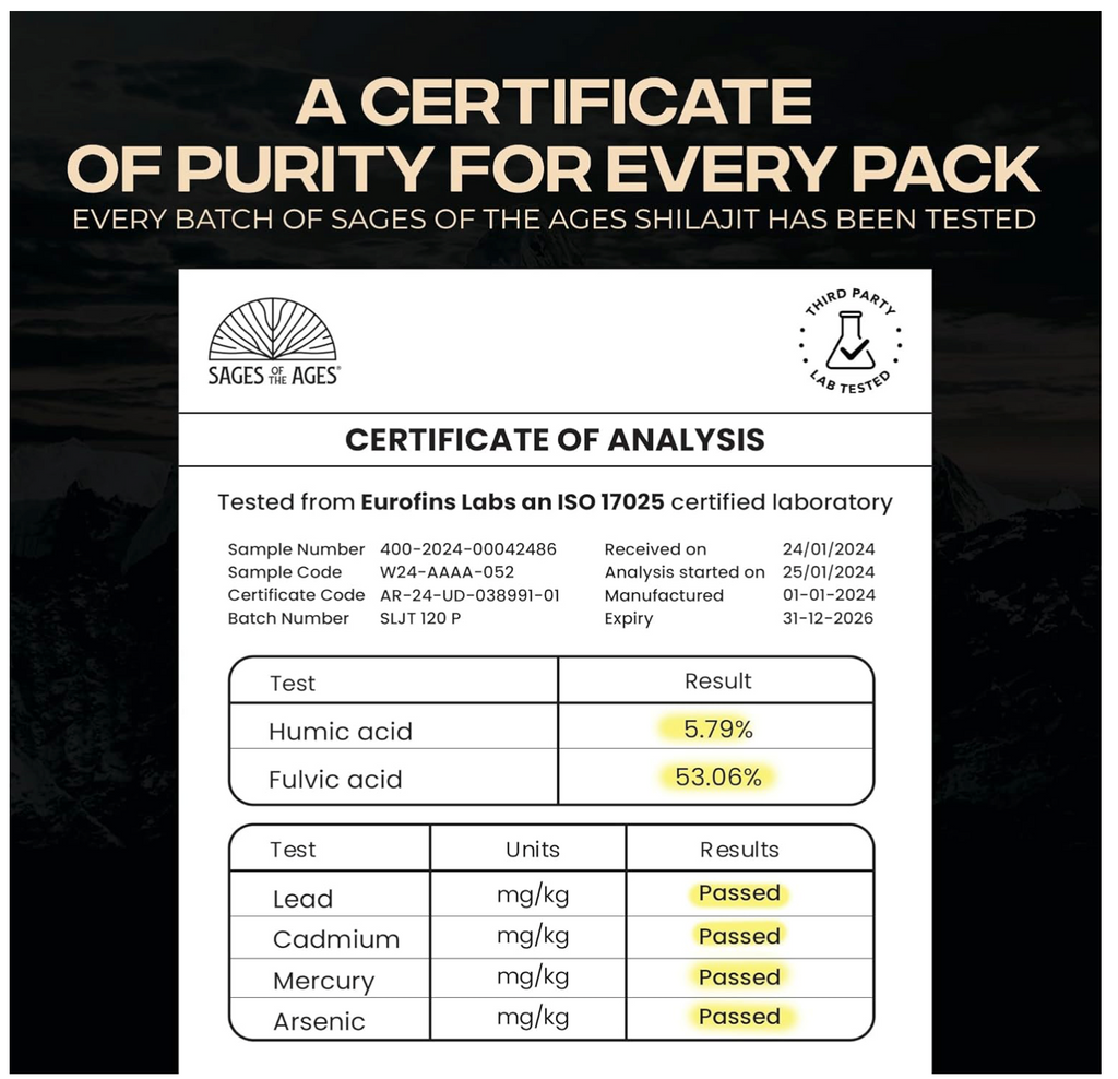 Premium Himalayan shilajit resin - Sages of the Ages