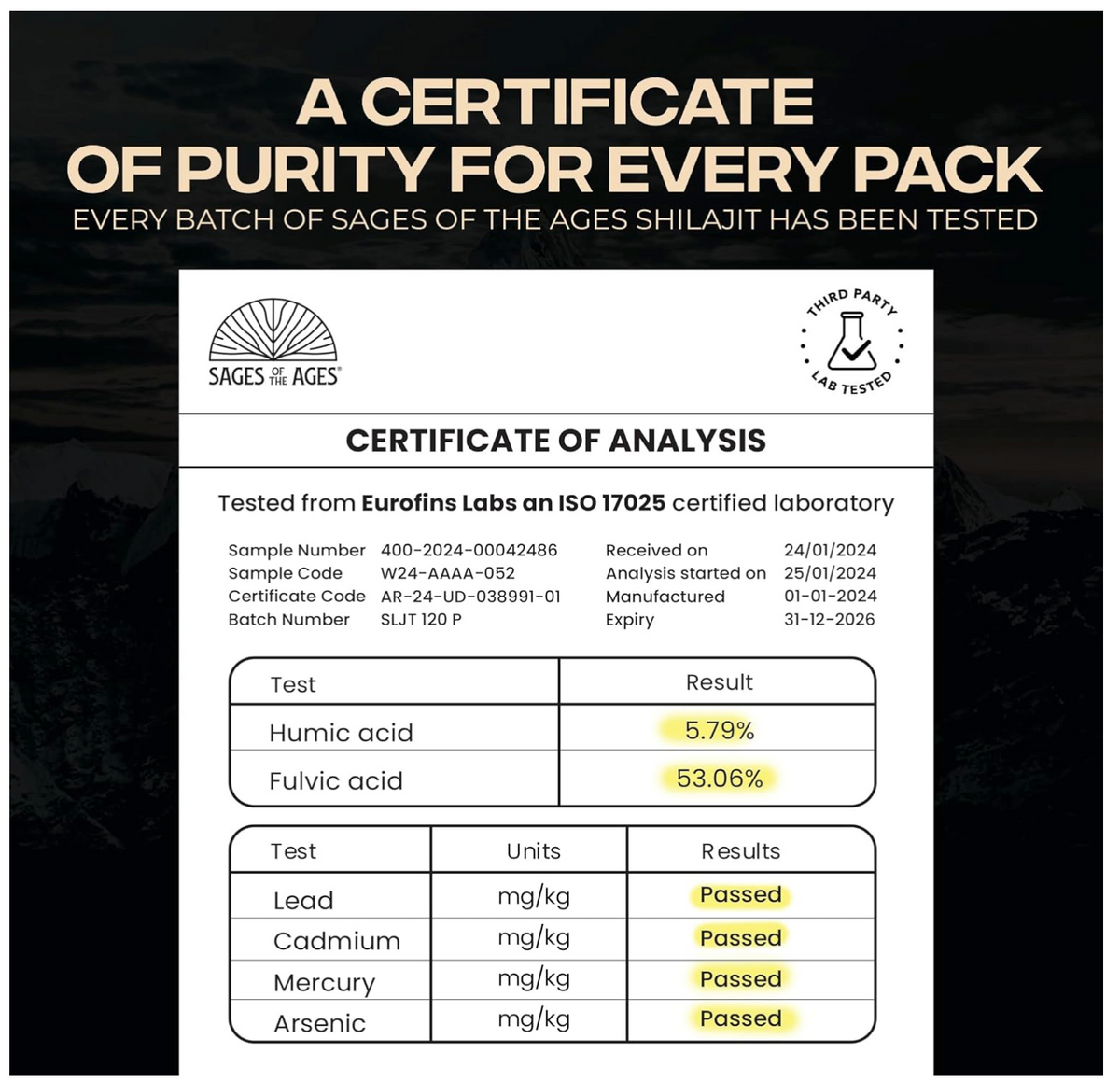 Premium Himalayan shilajit resin - Sages of the Ages